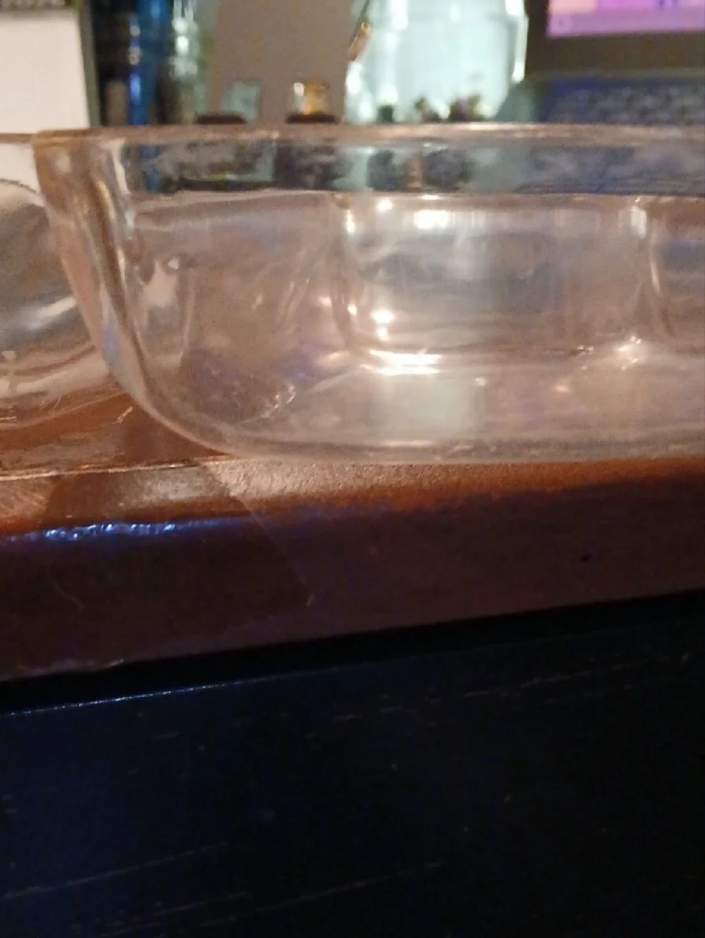 Clear Plastic Divided Serving Platter - Multi-Compartment Snack Tray